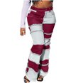 thumbnail image 1 of Bigersell Black Flare Jeans Flare Jeans Clearance Ladies Jeans Boot Cut Slim Straight Denim Pants Button Closure Distressed Female Skinny Jeans Straight High Waist Full Length Pants Style J-168 Red S, 1 of 6