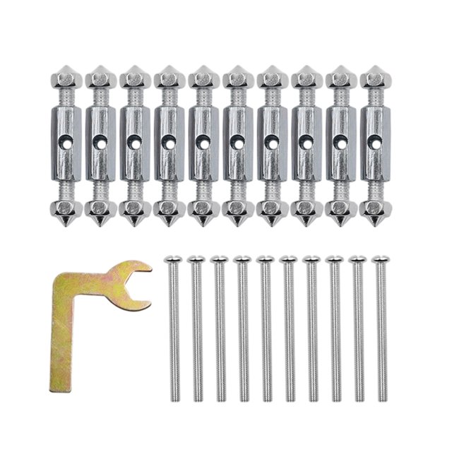 Xuanheng 21 Pcs High-Quality Iron Cassette Screws Support Rod , Adjustable for Wall Mount Switch Box Junction Box Socket 118 Metal Type