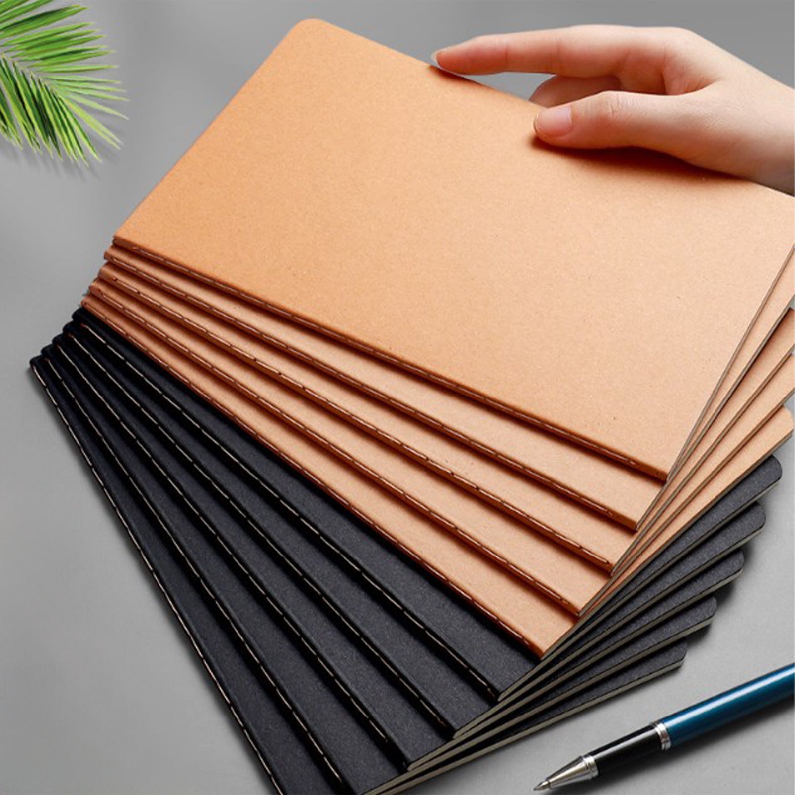 Sentmoon Notebooks Journaling Notebooks A5 Kraft Paper Notebook Student Ordinary Exercise Book Environmentally Friendly Kraft Paper Horizontal Line Notebook Up to 40% off