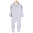 thumbnail image 2 of Boys Girls Cotton Rompers Footed Pajamas Zipper Long Sleeve Sleeper Jumpsuit Clothes, 2 of 4