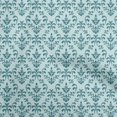 thumbnail image 1 of oneOone Velvet Sky Blue Fabric Damask Sewing Craft Projects Fabric Prints By Yard 58 Inch Wide, 1 of 4