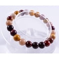 thumbnail image 3 of Angelstones Bracelet Extensible Unisexe en Perles Rondes de 8 mm en Jaspe Mookaite Naturel, 3 of 5