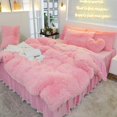 thumbnail image 1 of Luxury Pure Plush Shaggy Warm Fleece Bedding Set Mink Duvet Cover Set, 1 of 16