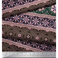 thumbnail image 3 of Soimoi Poly Georgette Fabric Swirls & Floral Artistic Print Fabric by Yard 52 Inch Wide, 3 of 3