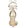 thumbnail image 3 of BLISSFUL STEP Women's Open Toe Lace Up Stiletto Heel Sandals, 3 of 6
