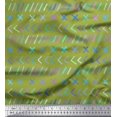 thumbnail image 1 of Soimoi Green Rayon Fabric Mathematical Symbol Print Fabric by Yard 42 Inch Wide, 1 of 3