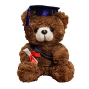 Feltree 7.1" Graduation Teddy Bear Plush Toy with Cap, Cotton Stuffed Commemorative Gift for Grads/Home Display