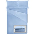 thumbnail image 1 of ViscoLogic EGYPTIAN COMFORT  Silky Smooth Lightweight Bed Sheet Set - Brushed Micro - Deep Pocket - 4 Piece Set (Aqua, Full/Double), 1 of 3