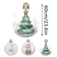 thumbnail image 2 of 24 Inch LED Luminous Inflatable Christmas Decoration Blow Up Outdoor Holiday For Party Event Courtyard Yard Festive Display, 2 of 5