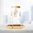 thumbnail image 3 of ziyahi Gold Candle Holder Rotating Tea Light Holder Candleholder Decor D, 3 of 7