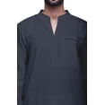thumbnail image 4 of Atasi Indian Long Kurta For Boys Solid Fashion For Men Cotton Satin Summer Wear, 4 of 7