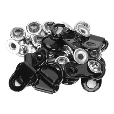 Anti-rust D-Ring 100 Set Shoelace Hook, Eyelet Buckle Rivet, For Repairment Bags Leather Shoes