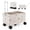Blanc, variante sur Costway Grand Chariot Utilitaire Pliable avec Caisses de Rangement à 2 Niveaux 5 Roues Pivotantes Métal Blanc