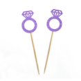 thumbnail image 3 of Darling Souvenir| Wedding Engagement Ring Cupcake Toppers| Party Dessert Decorations - Pack Of 20, 3 of 3