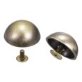 thumbnail image 1 of Unique Bargains 20x9mm Screw Back Rivets Hollow Round Head Leather Studs Bronze Tone 8 Pack, 1 of 5