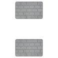 thumbnail image 4 of Maytalsory Quick-drying Bathroom Rugs Exquisite Crafted For Easy Cleaning Toilet Rugs Bath Mat Carpets Grey 2PCS, 4 of 6