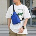 thumbnail image 1 of Boovnll Strap Bag Crossbody Backpack With Headphone Hole Strap Backpack Hiking Backpack Multipurpose Crossbody Chest Bag, 1 of 5