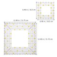 thumbnail image 2 of PTOOTP 2Pcs Professional Clear Acrylic Quilting Rulers for Patchwork Fabric Cutting and Sewing, 2 of 8