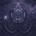 thumbnail image 1 of Ahgly Company Tapis d'Intérieur Lavable en Machine Carré Transitionnel Violet Pervenche Profond, 6 Pieds Carré, 1 of 7