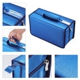 thumbnail image 4 of alavisxf xx 160 Capacity DVD Wallet, Large Storage Holder Binder Nylon Blue CD Carry Case Bag Protective Zipper, 4 of 6