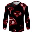 thumbnail image 5 of LUOGENLI T-shirts pour Homme pour Hommes T-shirts pour Hommes Célébration Performance Tour Mode Chemise Décontractée Oeil Imprimé Manches Longues Col Rond T-Shirt 4xlt T-shirts pour Hommes T-shirts Graphiques Fête de la Saint-Patrick Rouge Brique TTG, 5 of 5