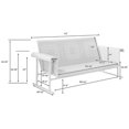 thumbnail image 4 of Crosley Veranda Metal Gliding Patio Sofa in Oasis Green, 4 of 5