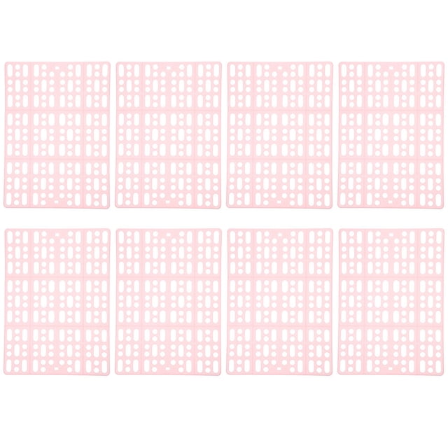 8 Pcs Tapis de Cage pour Animaux Tapis de Drainage de Douche Antidérapant