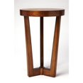 thumbnail image 2 of Round Rubberwood Accent Table In Olive Ash Burl, 2 of 5