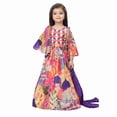 thumbnail image 1 of DWEEP SARA Lehenga Ethnique Multicolore Vif Imprimé Brodé pour Filles, 3-4 Ans(22), 1 of 2