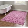 thumbnail image 4 of New Flokati 1400gr 3'6" x 5'6" Accent Rug, Pastel Pink, 4 of 6