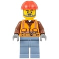 thumbnail image 3 of LEGO City: Airport Construction Worker Minifigure with Service Car, 3 of 6