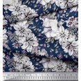 thumbnail image 2 of Soimoi Rayon Fabric Leaves & Flower Floral Fabric Prints By Yard 42 Inch Wide, 2 of 3