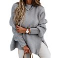 thumbnail image 1 of Innerwin Chandail d'Hiver Chaud pour Femmes, Décontracté, Col Roulé Mi-Haut, Ample, Gris P, 1 of 2
