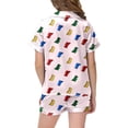 thumbnail image 3 of Adorable Dinosaur Themed Short Sleeve Button Down Pajama and Shorts Set for Children's Bedtime Comfort, 3 of 3