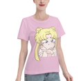 thumbnail image 2 of T-Shirt Basique à Manches Courtes pour Femmes Sailor Moon Édition Q Tsukiha, 2 of 6