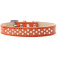 thumbnail image 1 of Sprinkles Ice Cream Dog Collar Pearls Size 18 Orange, 1 of 1
