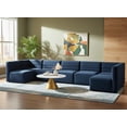 thumbnail image 2 of Meridian Furniture Quincy Sectionnel Modulaire en Velours Bleu Marine, 2 of 27