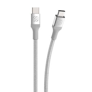 Scosche CCB10SR-SP Prime de grève USB-C à USB-C Frais & Synchronisation du câble tressé 10-ft. argent