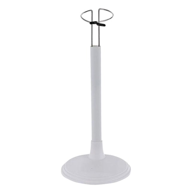 Adjustable Doll Bear Display Stands Base Type Holder Rack Support 35cm White