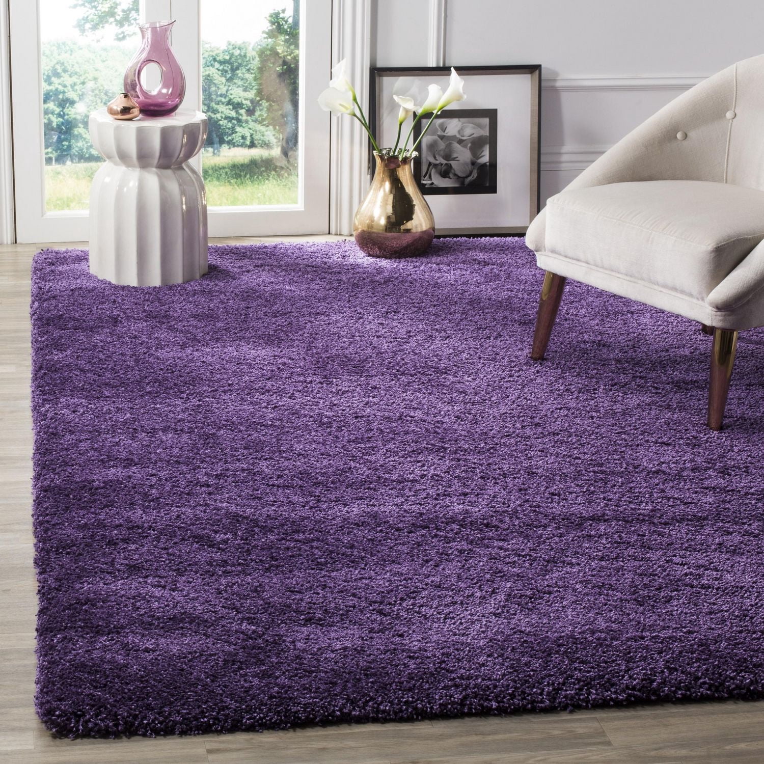 Safavieh Milan Harlow Tapis Peluche Solide Shag