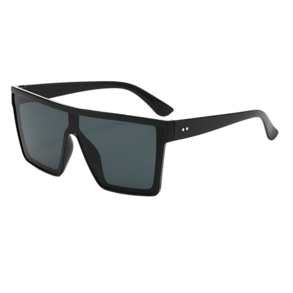 Lunettes de Soleil Carrées Surdimensionnées Mode à Monture Plate Lentille Siamoise pour Cyclisme Lunettes