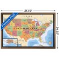 thumbnail image 2 of Map - USA Wall Poster, 22.375" x 34" Framed, 2 of 4