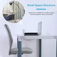 thumbnail image 3 of BestOffice Armless Mid-Back Ergonomic Mesh Office Chair with Lumbar Support & Rolling Wheels, Grey, 3 of 7