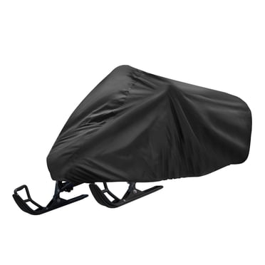 Unique Bargains Housse de Motoneige Traînable 190T Polyester s'Adapte jusqu'à 115 Pouces Imperméable Anti-Poussière Universelle, Noir