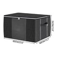 thumbnail image 3 of XZNGL 3 Pack Clothes Storage, Foldable Blanket Storage Bags, Storage Containers For Organizing Bedroom, Clothing, Organization And Storage With Lids And Handle, 3 of 9