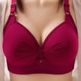 thumbnail image 4 of SDNall 2PCS Womans Fashion Plus Size Wire Free Comfortable Push Up Hollow Out Bra Underwear, 4 of 9