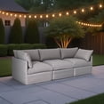 thumbnail image 3 of Ensemble de patio modulaire 3 places Patioflare Flexiform, gris, 3 of 9