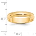 thumbnail image 5 of Alliance de Mariage Demi-Ronde 14k 5 mm à Grain Perlé Taille 8,5, 5 of 5