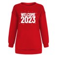 thumbnail image 4 of Costumes de Noël en Solde Femmes Classique Nouvel An Imprimé de Noël Col Rond Manches Longues Sweat-Shirt Ample pour Femmes, 4 of 7