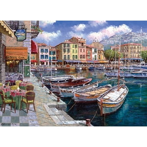 Cobble Hill 1000 Puzzle de pièce - Café à Cassis - Modèle d'affiche inclus